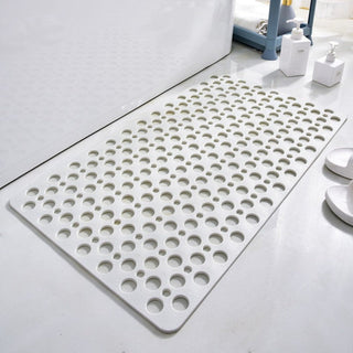 Quick Drain Anti-Slip Shower Mat with Suction Cups for Secure Grip