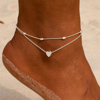 Fashion Double Chain Anklet