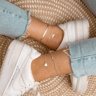 Fashion Double Chain Anklet