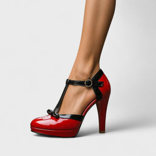 Elegant Spring T-Strap Heels for Women