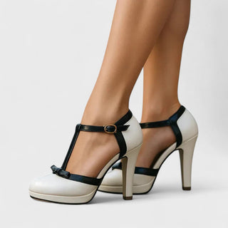 Elegant Spring T-Strap Heels for Women