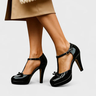 Elegant Spring T-Strap Heels for Women