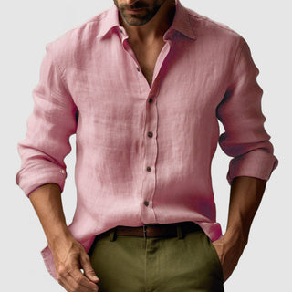Casual Men’s Button-Down Shirt – Comfortable Regular Fit