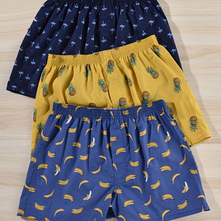 Set of 3 Men's Boxers made of Cotton