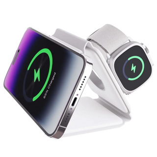 Compact 3-in-1 Wireless Charger – Foldable Design for Apple Products