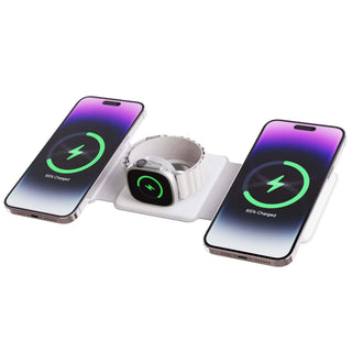 Compact 3-in-1 Wireless Charger – Foldable Design for Apple Products