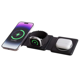 Compact 3-in-1 Wireless Charger – Foldable Design for Apple Products