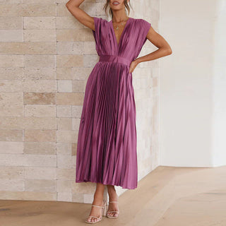 Casimir – Women's Elegant V-Neck Dress | Sleeveless