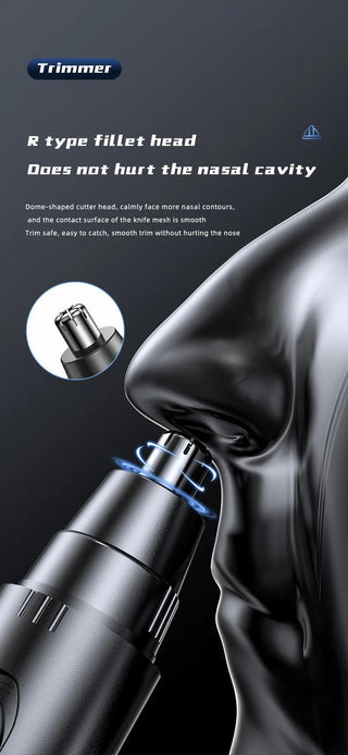Painless Nose & Ear Hair Trimmer – Precise Grooming with Maximum Comfort
