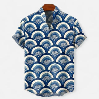 Men’s Artistic Print Short Sleeve Shirt