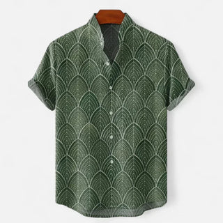 Men’s Artistic Print Short Sleeve Shirt