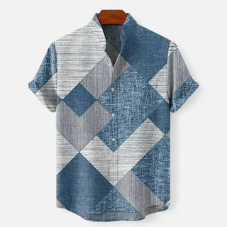 Men’s Artistic Print Short Sleeve Shirt