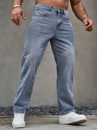 Denim Trousers with Straight Legs