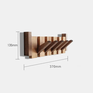 Durable Wooden Wall Coat Rack with Musical Design