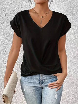 Casual Short Sleeve T-Shirt for Women Laid-Back Comfort with Everyday Style
