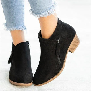 Leather Ankle Boots for Women