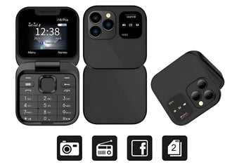 Foldable Dual SIM Phone with HD Camera and FM Radio