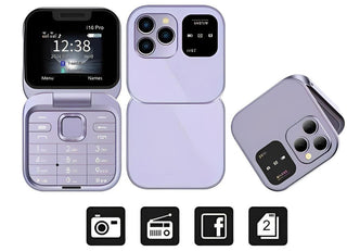 Foldable Dual SIM Phone with HD Camera and FM Radio