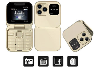 Foldable Dual SIM Phone with HD Camera and FM Radio