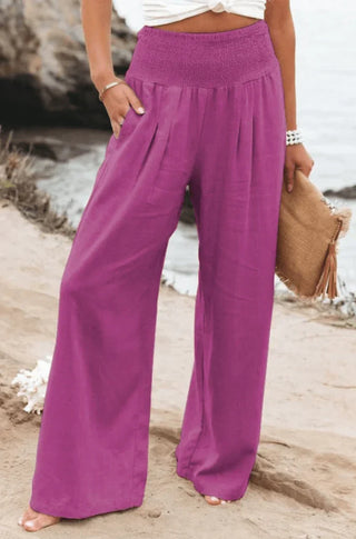 Elegant Stretchy Palazzo Pants for Women