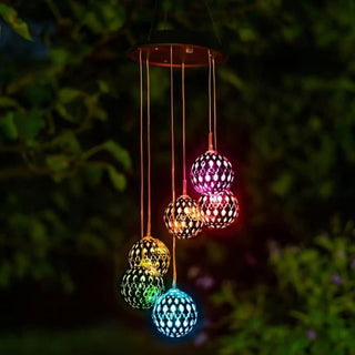 Solar Metal Orb Wind Chime