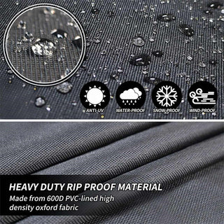 Heavy-Duty Round Outdoor Furniture Cover with Air Vent