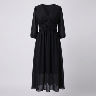 Women’s V-Neck Midi Dress