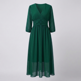 Women’s V-Neck Midi Dress