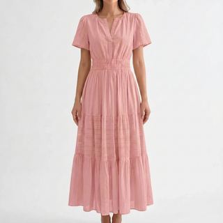 Short Sleeve Midi Dress