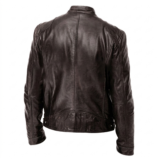 Trendy Zip Front Biker Jacket for Everyday Style