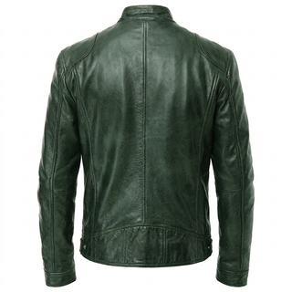 Trendy Zip Front Biker Jacket for Everyday Style