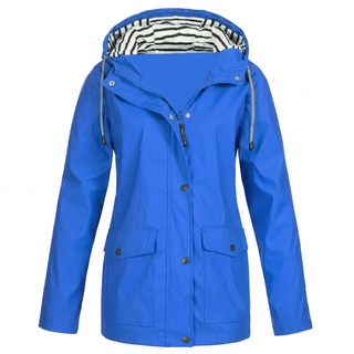 Women’s Water-resistant and Wind-resistant Hooded Jacket