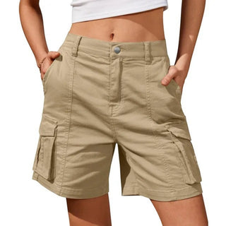 Cargo Shorts - High-Waisted