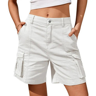 Cargo Shorts - High-Waisted