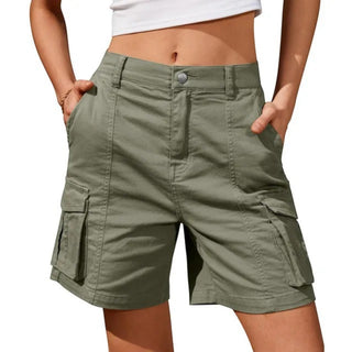Cargo Shorts - High-Waisted