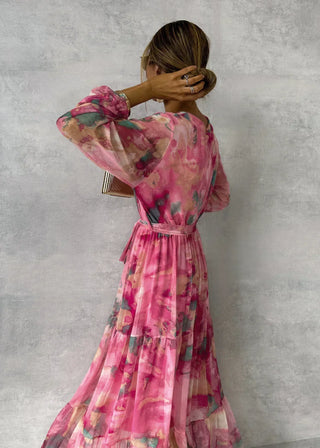 Women's Long Sleeve Summer Dress Modern & Breezy