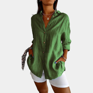 Airy Cotton-Linen Blend Blouse – Effortless Elegance for Every Occasion