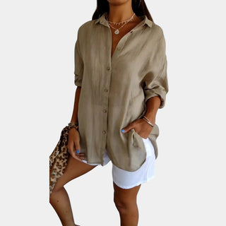 Airy Cotton-Linen Blend Blouse – Effortless Elegance for Every Occasion
