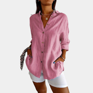 Airy Cotton-Linen Blend Blouse – Effortless Elegance for Every Occasion