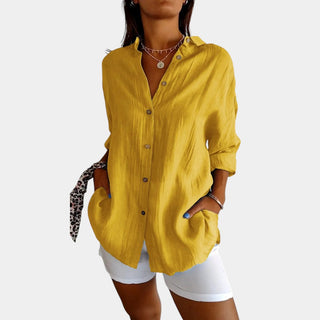 Airy Cotton-Linen Blend Blouse – Effortless Elegance for Every Occasion