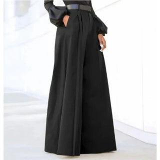 Women’s Wide-Leg Trousers – Solid Color Elegance for Every Occasion
