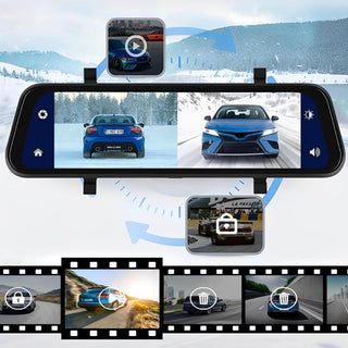 Rearview Mirror DashCam CarPlay