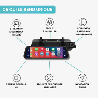 Rearview Mirror DashCam CarPlay