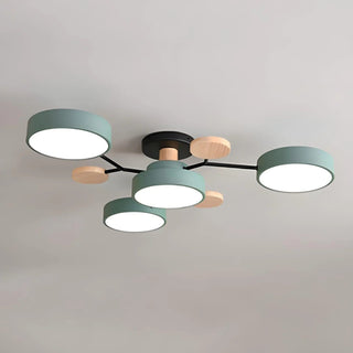 Modern Halo LED Semi-Flush Ceiling Light for Stylish Spaces