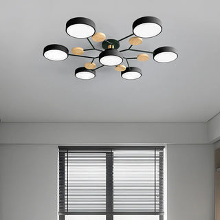 Modern Halo LED Semi-Flush Ceiling Light for Stylish Spaces