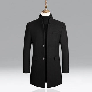Men’s Elegant Wool Classic Coat Timeless Formal Layer