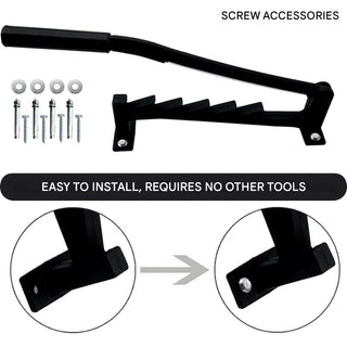 Manual Log Splitter with Wall Mount – Lever-Activated Firewood Tool