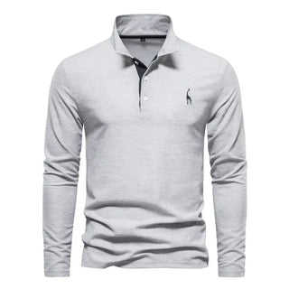 Long-Sleeved Polo Shirt for Men