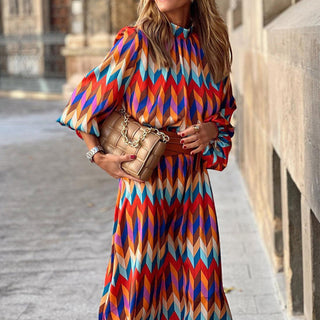 Women's Tie-Dye Print Dress
