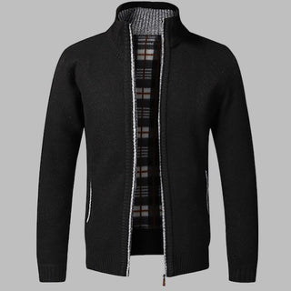 Stylish Zipper Knit Sweater for Men